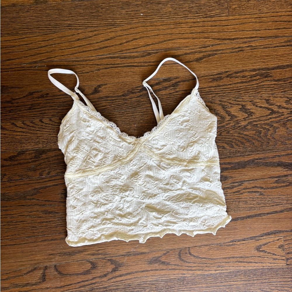 Cream Lace Camisole Top